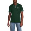 Lands’ End Men’s Short Sleeve Tipped Welt Pocket American-Grown Supima Cotton Polo(Pine Valley)