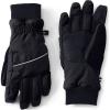 Lands’ End Men’s Squall Waterproof Gloves(Black)