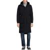 Lands’ End Men’s Squall Waterproof Insulated Winter Stadium Coat(Black)