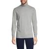 Lands’ End Men’s Super-T Cotton-Blend Turtleneck Shirt(Gray Heather)