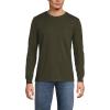 Lands’ End Men’s Super-T Long Sleeve T-Shirt with Pocket(Havana Brown)