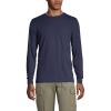 Lands’ End Men’s Super-T Long Sleeve T-Shirt with Pocket(Radiant Navy)