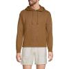 Lands’ End Men’s Textural Slub Hoodie Sweater(Coriander)
