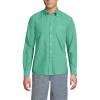 Lands’ End Men’s Traditional Fit Comfort-First Sail Rigger Oxford Shirt(Bay Water Green)
