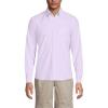 Lands’ End Men’s Traditional Fit Comfort-First Sail Rigger Oxford Shirt(Lilac Petal)