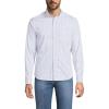 Lands’ End Men’s Traditional Fit Long Sleeve Travel Kit Shirt(Bourbon/White Plaid)