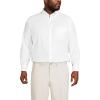 Lands’ End Men’s Traditional Fit Solid No Iron American-Grown Supima Oxford Dress Shirt(White)
