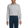 Lands’ End Men’s Traditional Fit Solid No Iron American-Grown Supima Pinpoint Buttondown Collar Dress Shirt(Mineral Ash Multi Check)