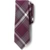 Lands’ End School Uniform Adult Plaid To Be Tied Tie(Burgundy/Gray Plaid)