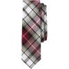 Lands’ End School Uniform Adult Plaid To Be Tied Tie(Garnet/Khaki Plaid)