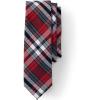 Lands’ End School Uniform Adult Plaid To Be Tied Tie(Red/Graphite Plaid)