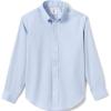 Lands’ End School Uniform Boys Long Sleeve No Iron Pinpoint Dress Shirt(Blue)