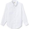 Lands’ End School Uniform Boys Long Sleeve No Iron Pinpoint Dress Shirt(White)
