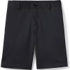Lands’ End School Uniform Boys Plain Front Blend Chino Shorts(Black)