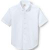 Lands’ End School Uniform Boys Short Sleeve No Iron Pinpoint Dress Shirt(White)