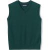 Lands’ End School Uniform Kids Cotton Modal Fine Gauge Sweater Vest(Evergreen)