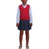 Lands’ End School Uniform Kids Cotton Modal Fine Gauge Sweater Vest(Red)