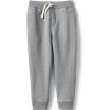 Lands’ End School Uniform Kids Jogger Sweatpants(Pewter Heather)