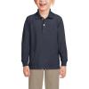 Lands’ End School Uniform Kids Long Sleeve Mesh Polo Shirt(Classic Navy)