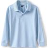 Lands’ End School Uniform Kids Long Sleeve Rapid Dry Polo Shirt(Blue)
