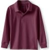 Lands’ End School Uniform Kids Long Sleeve Rapid Dry Polo Shirt(Burgundy)