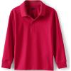 Lands’ End School Uniform Kids Long Sleeve Rapid Dry Polo Shirt(Red)