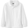 Lands’ End School Uniform Kids Long Sleeve Rapid Dry Polo Shirt(White)