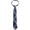 Lands’ End School Uniform Kids Pre Tied Tie(Classic Navy Plaid)