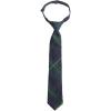 Lands’ End School Uniform Kids Pre Tied Tie(Hunter/Classic Navy Plaid)