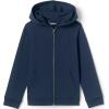 Lands’ End School Uniform Kids Zip Front Sweatshirt(Classic Navy)