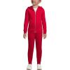 Lands’ End School Uniform Kids Zip Front Sweatshirt(Red)