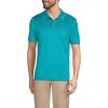 Lands’ End School Uniform Young Men’s Short Sleeve Rapid Dry Polo Shirt(Teal Breeze)