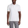 Lands’ End School Uniform Young Men’s Short Sleeve Rapid Dry Polo Shirt(White)