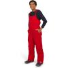 Lands’ End Unisex Kids Squall Waterproof Adjustable Insulated Iron Knee Snow Bib Overalls(Fiery Red)