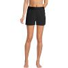 Lands’ End Women’s 3″ Quick Dry Elastic Waist Board Shorts Swim Cover-up Shorts with Panty(Black)
