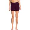 Lands’ End Women’s 3″ Quick Dry Elastic Waist Board Shorts Swim Cover-up Shorts with Panty(Dark Wine)