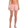 Lands’ End Women’s 3″ Quick Dry Elastic Waist Board Shorts Swim Cover-up Shorts with Panty(Orange Mini Tropic Leaves)