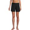 Lands’ End Women’s 5″ Quick Dry Elastic Waist Board Shorts Swim Cover-up Shorts with Panty(Black)