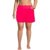 Lands’ End Women’s 5″ Quick Dry Elastic Waist Board Shorts Swim Cover-up Shorts with Panty(Coral Rose)