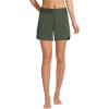 Lands’ End Women’s 5″ Quick Dry Elastic Waist Board Shorts Swim Cover-up Shorts with Panty(Rich Olive Green)