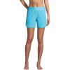 Lands’ End Women’s 5″ Quick Dry Elastic Waist Board Shorts Swim Cover-up Shorts with Panty(Turquoise)
