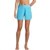 Lands’ End Women’s 5″ Quick Dry Elastic Waist Board Shorts Swim Cover-up Shorts(Turquoise)