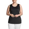 Lands’ End Women’s American-Grown Supima Cotton Tunic Tank Top(Black)