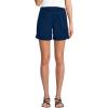 Lands’ End Women’s Chino High Rise Pleated 7″ Shorts(Deep Sea Navy)