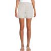 Lands’ End Women’s Chino High Rise Pleated 7″ Shorts(Light Stone)