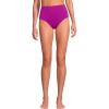 Lands’ End Women’s Chlorine Resistant Pinchless High Waisted Bikini Bottoms(Crimson Rose)