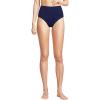 Lands’ End Women’s Chlorine Resistant Pinchless High Waisted Bikini Bottoms(Deep Sea Navy)