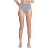 Lands’ End Women’s Chlorine Resistant Pinchless High Waisted Bikini Bottoms(Deep Sea Navy Mini Stripe)