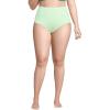 Lands’ End Women’s Chlorine Resistant Pinchless High Waisted Bikini Bottoms(Icy Mint Green)