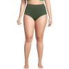 Lands’ End Women’s Chlorine Resistant Pinchless High Waisted Bikini Bottoms(Rich Olive Green)